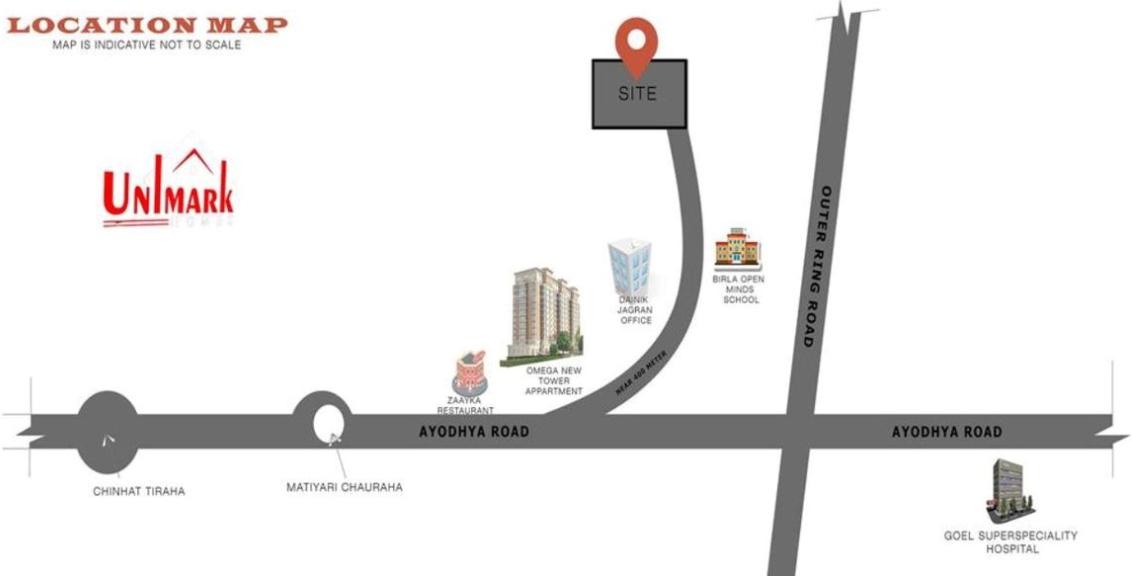 Location map for Presidency Homes