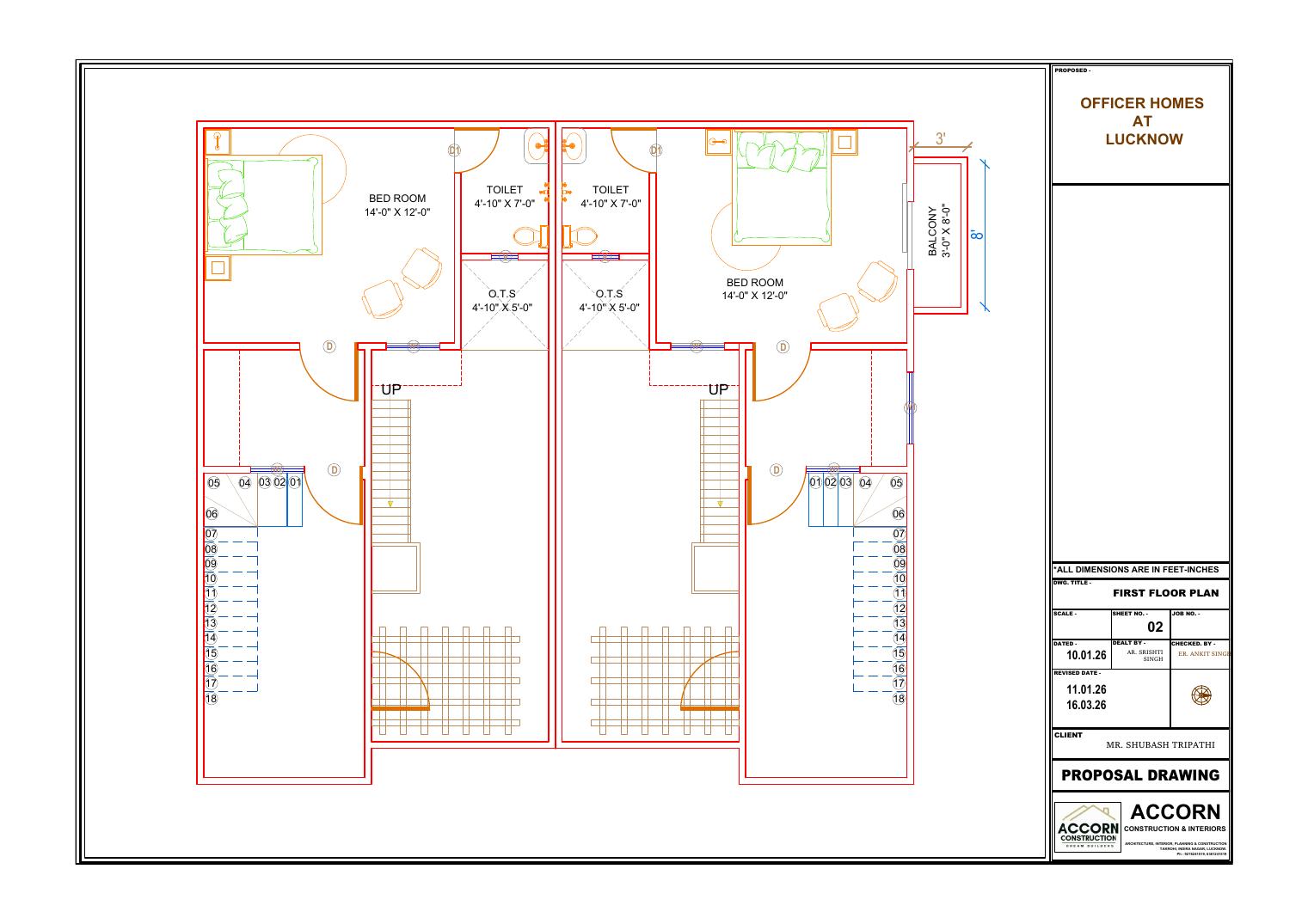 Presidency Homes First floor plan