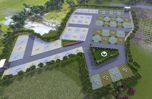 Presidency Homes — Aerial view of the society layout