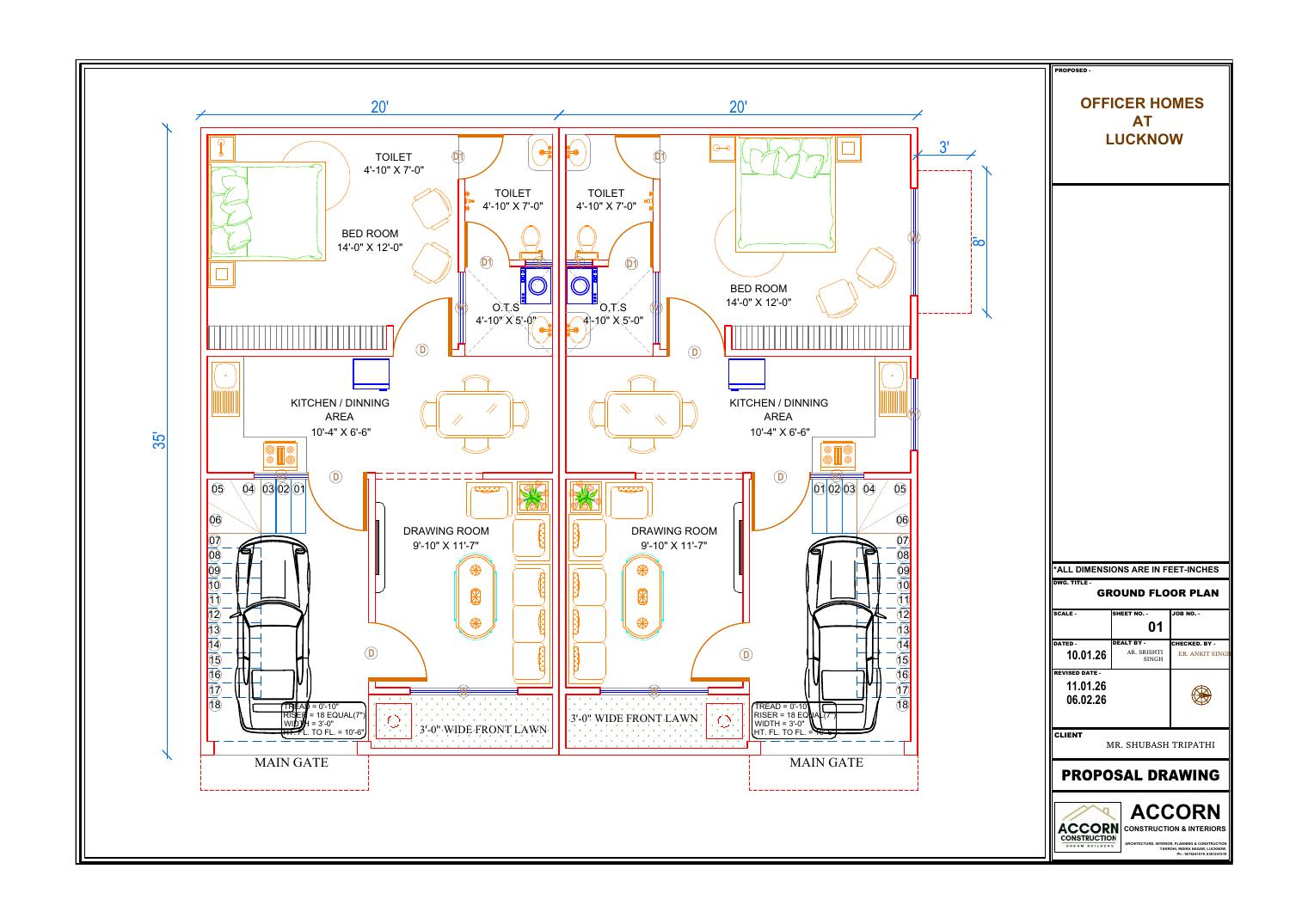 Presidency Homes Ground floor plan